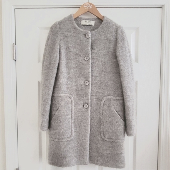 Zara Jackets & Blazers - Zara Outerwear Mohair Coat, size XS